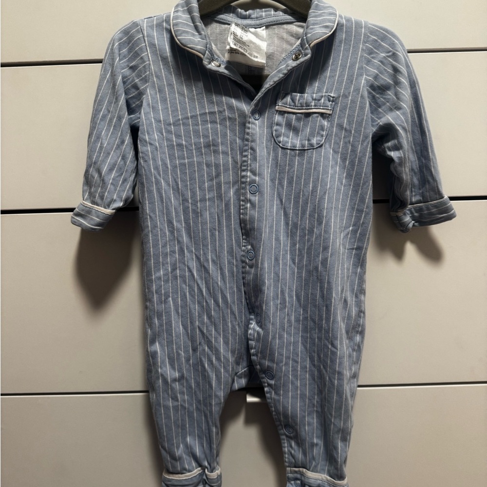 H&M Blue Striped Baby PJs